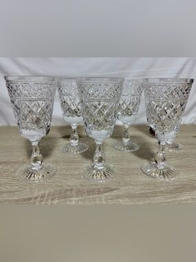 Stuart Crystal Braemar Wine Glasses, Set Of 6, Made In England